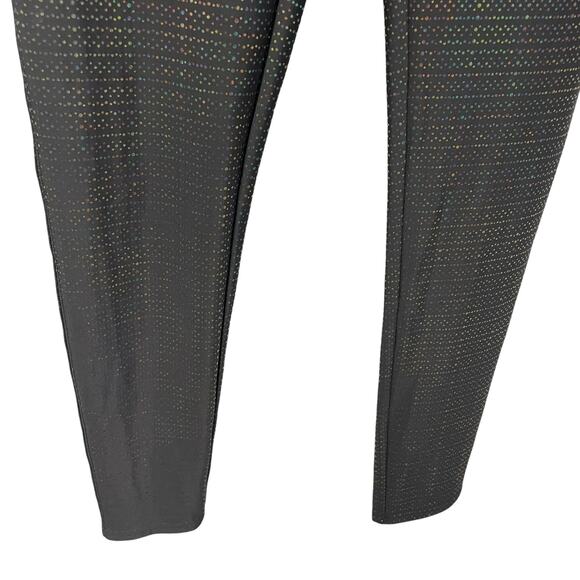 Spanx Rainbow Metallic Dot Print Activewear Leggings Womens Medium - Picture 3 of 8